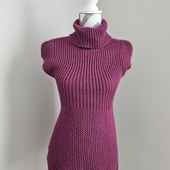 Moda International Sweaters - Moda International Purple Turtleneck Sweater